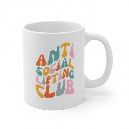 Anti Social Lifting Club Ceramic Mug 11oz